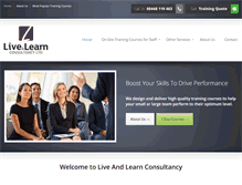 Tablet Screenshot of liveandlearnconsultancy.co.uk
